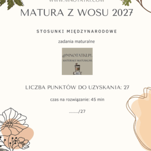 arkusz - stosunki międzynarodowe